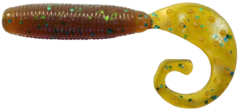 Силікон Reins Fat G-Tail Grub 3" 565 Motor Oil Green Flake (12 шт/уп)