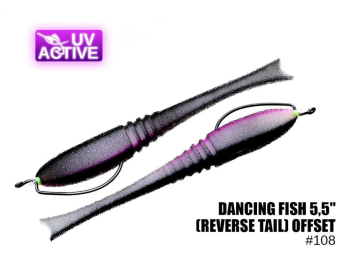 Поролоновая рыбка ПрофМонтаж 108 Dancing Fish 5.5"(reverse tail) offset