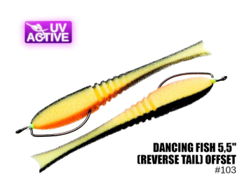 Поролоновая рыбка ПрофМонтаж 203 Dancing Fish 5" (reverse tail) offset