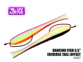 Поролоновая рыбка ПрофМонтаж 207 Dancing Fish 5" (reverse tail) offset
