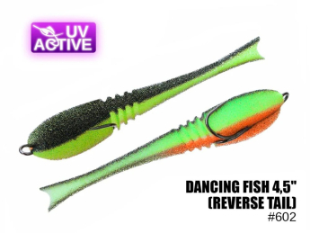 Поролоновая приманка ПрофМонтаж Dancing Fish 4,5" (reverse tail) #602