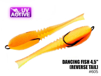 Поролоновая приманка ПрофМонтаж Dancing Fish 4,5" (reverse tail) #605