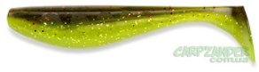 Силикон FishUp Wizzle Shad 3" (8шт) #203 - Green Pumpkin Flo Chartreuse