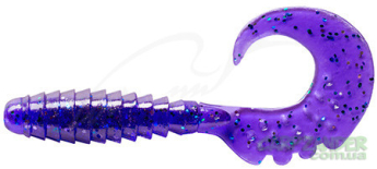 Силикон FishUp Fancy Grub 2" (10шт) #060 - Dark Violet Peacock & Silver