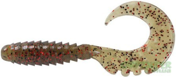 Силікон FishUp Fancy Grub 2.5" (10шт) #045 - Green Pumpkin Red & Black