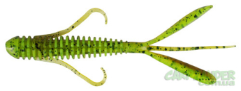 Силикон Keitech Hog Impact 3.0" #401 Green Pumpkin PP Chart 1шт