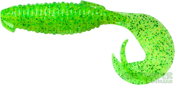 Силикон Keitech Flapper Grub 4.0" #424 Lime Chartreuse 1шт