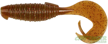 Силікон Keitech Flapper Grub 4.0" PAL#07 MotorOil Red Flake 1шт