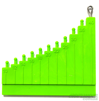 Лінійка для в'язання волосся Golden Catch Hair Gauge