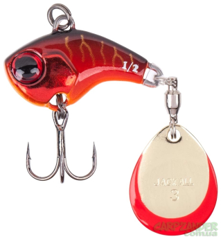Тейл-Спінер Jackall Deracoup 1/4oz 7g HL Red Tiger