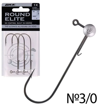 Джиг-головка BKK Round Elite-Classic Bait Keeper #3/0 15g 3шт