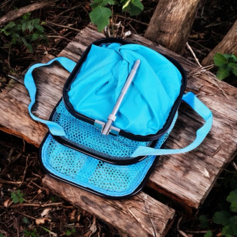 Садок 32x32 2.5m пвх з рюкзаком синий