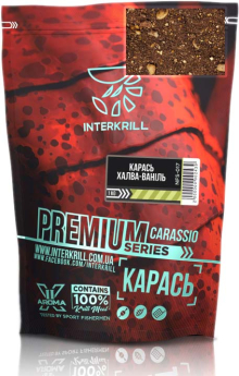 Прикормка INTERKRILL Premium Карась-Халва-Ваніль 1kg