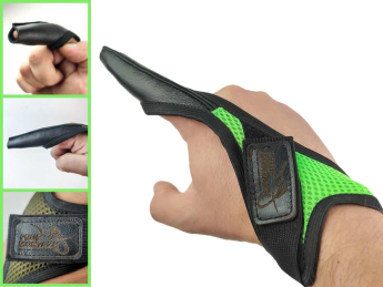 Напальчник ProfMontazh для силового закидання "Кіготь" Green (L-XL)