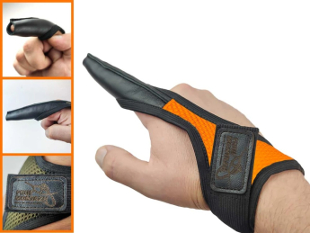 Напальчник ProfMontazh для силового закидання "Кіготь" Orange (L-XL)