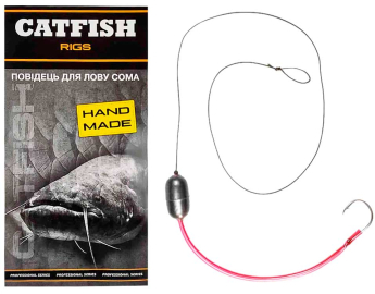 Плавающий поводок ProfMontazh Catfish для ловли сома (1 крючок)