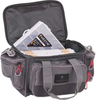 Сумка Westin W4 Lure Loader 4 small Boxes Titanium Black