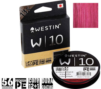Шнур Westin W10 13 Braid Orchid Purple 135m PE 4.0 / 0.33mm 31.2kg