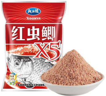 Тісто херабуна Loonva "Карась X5 Червоний Черв'як" 300g