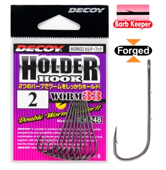 Крючок Decoy Worm 33 Holder Hook #6 10шт/уп