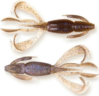 Силікон Keitech Crazy Flapper 2.0" #462T Electric Smoke Craw 1шт