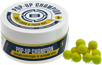Бойли Brain Champion Pop-Up Sweet Corn & Tiger Nut Кукурудза + Тигровий горіх 8mm 34g