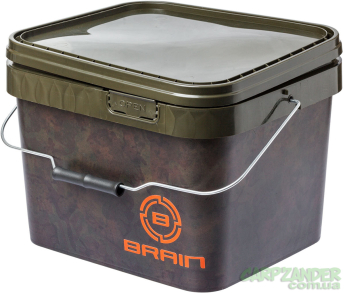 Ведро пластиковое Brain для прикормки 10L камуфляж