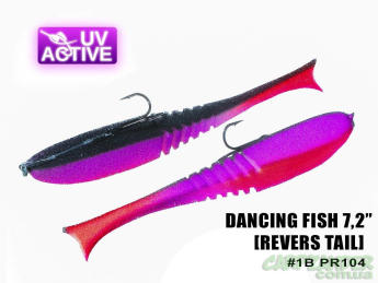 Поролоновая рыбка ПрофМонтаж Dancing Fish 7.2" (reverse tail) #104