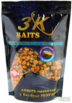 Зерновий Мікс 3KBaits Кукурудза з Коноплею 0.8kg