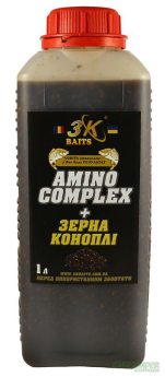 Зерна конопли 3KBaits залитые в AminoComplex 1L