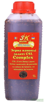 Зерна конопель 3KBaits залиті в "CSL Complex" 1L