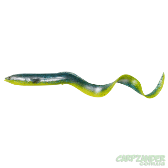 Cилікон Savage Gear 3D Real Eel Loose Body 150mm 12.0g Green Yellow Glitter 1шт