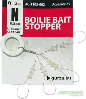 Стопор для фиксатора бойла Gurza Boilie Bait Stopper Clear 5x3mm #N 12