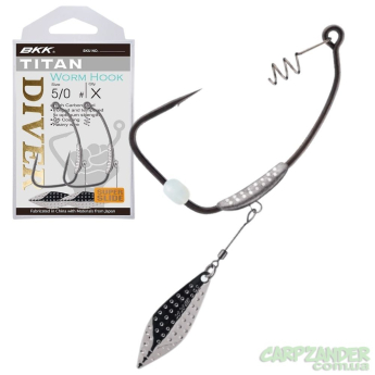 Крючок оффсетный огруженный BKK Тitan Diver № 5/0 2шт
