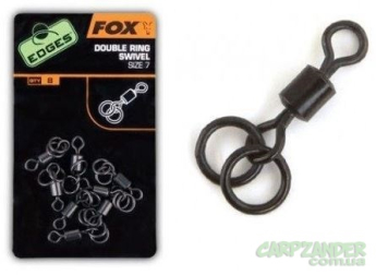 Вертлюг з двома кільцями Fox Edges Double ring swivel size 7 x 8шт