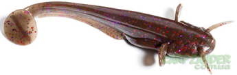 Силикон FishUp Catfish 3" (8шт) #050 - Green Pumpkin Brown Red & Purple