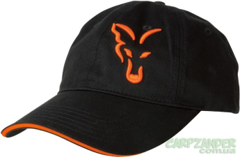 Бейсболка Fox Black/Orange Baseball Cap