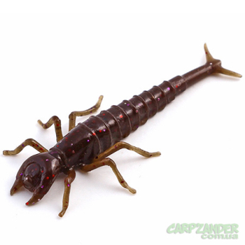 Силикон FishUp Diving Bug 2" (8шт) #050 - Green Pumpkin Brown Red & Purple