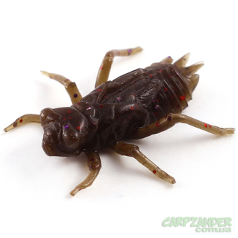 Силікон FishUp Dragonfly 0.75" (12шт) #050 - Green Pumpkin Brown Red & Purple