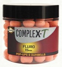 Бойлы Dynamite Baits Fluro Pop-Ups & Dumbells CompleX-T 15mm