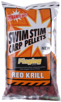 Пеллетс Dynamite Baits Swim Stim Pinging Pellets 13mm Red Krill 900g