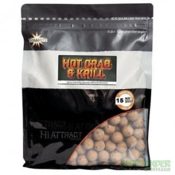 Бойлы Dynamite Baits Hot Crab & Krill 15mm 1kg