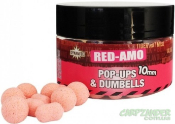 Бойли Dynamite Baits Fluro Pop-Ups & Dumbells RED-AMO 10mm