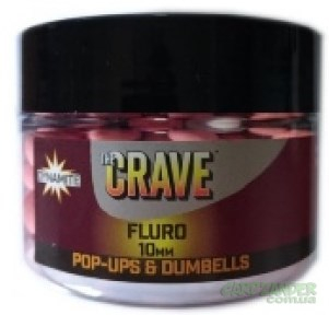Бойлы Dynamite Baits Crave Pink Fluro Pop-Up 10mm