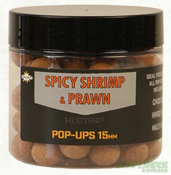 Бойлы Dynamite Baits Foodbait Pop-Up Spicy Shrimp & Prawn 15mm