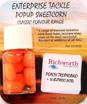 Штучна кукурудза Enterprise Pop-Up Dip Richworth - Peach - N - Butyric Fluoro Orange 8шт