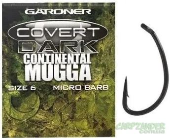 Гачок Gardner Cover Continental Dark Mugga Hooks Barbed №4 20шт