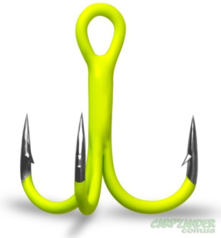 Трійник Gurza Round Treble ST-36 UV Chartreuse №2 1шт