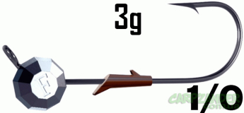 Джиг-головка з фіксатором Fanatik "Заноза" 1/0 3g 2шт