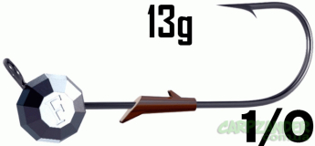 Джиг-головка з фіксатором Fanatik "Заноза" 1/0 13g 2шт